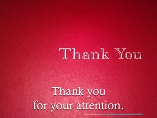 Thank you
for your attention.	
Bunnicula, thank you https://www.flickr.com/photos/bunnicula/8642769287/
 