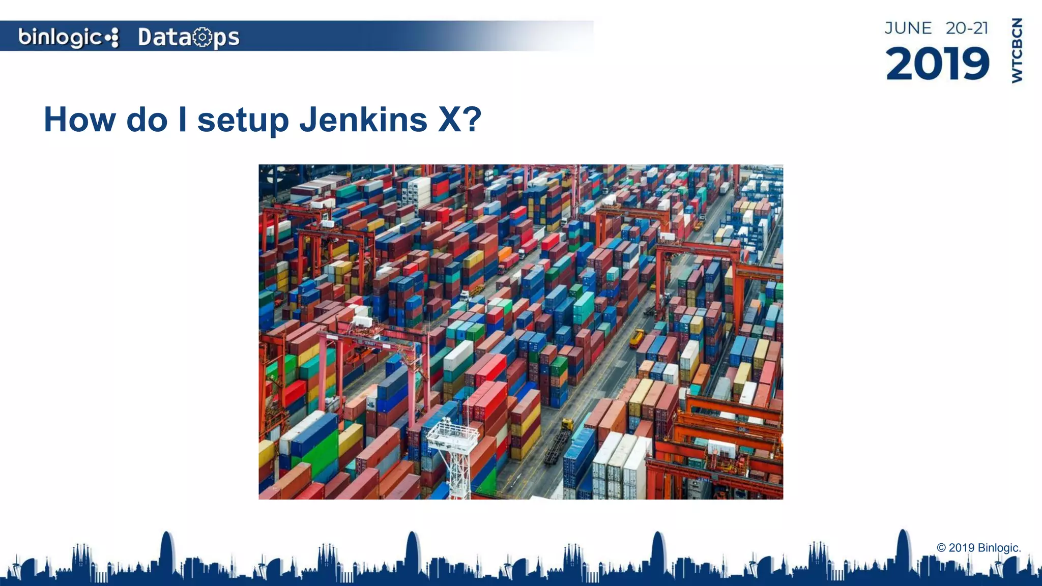 How do I setup Jenkins X?
© 2019 Binlogic.
 