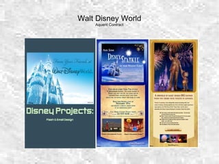 Walt Disney World Aquent Contract 
