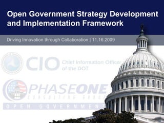 Open Government Strategy Development  and Implementation Framework ,[object Object]