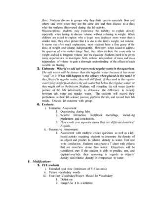 Relative density of liquid image