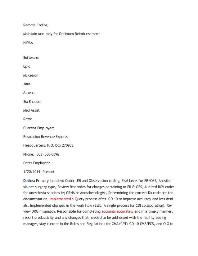 anesthesiologist cover letter