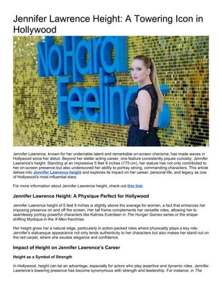 Jennifer Lawrence Height_ A Towering Icon in Hollywood.docx