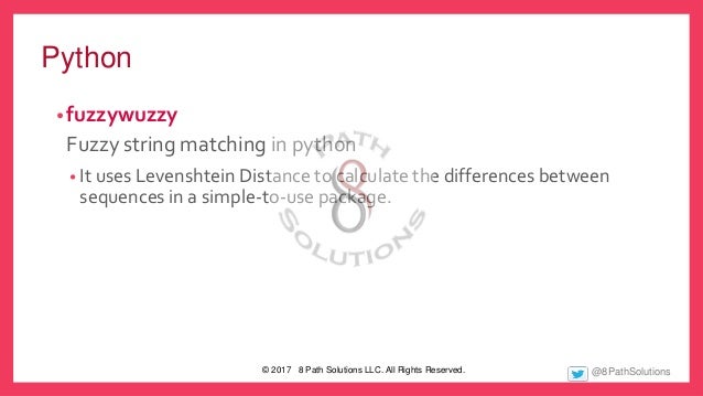 Fuzzy Matching to the Rescue