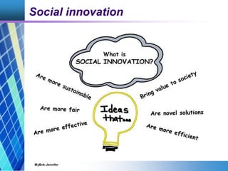 Social innovation
MyBnk-Jennifer
 