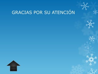 GRACIAS POR SU ATENCIÓN
INICIO
 