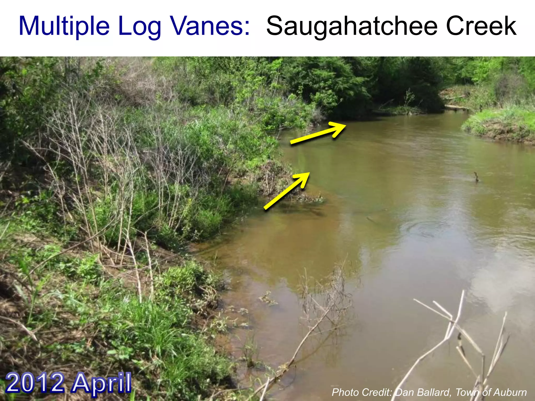 Multiple Log Vanes: Saugahatchee Creek




                       Photo Credit: Dan Ballard, Town of Auburn
 