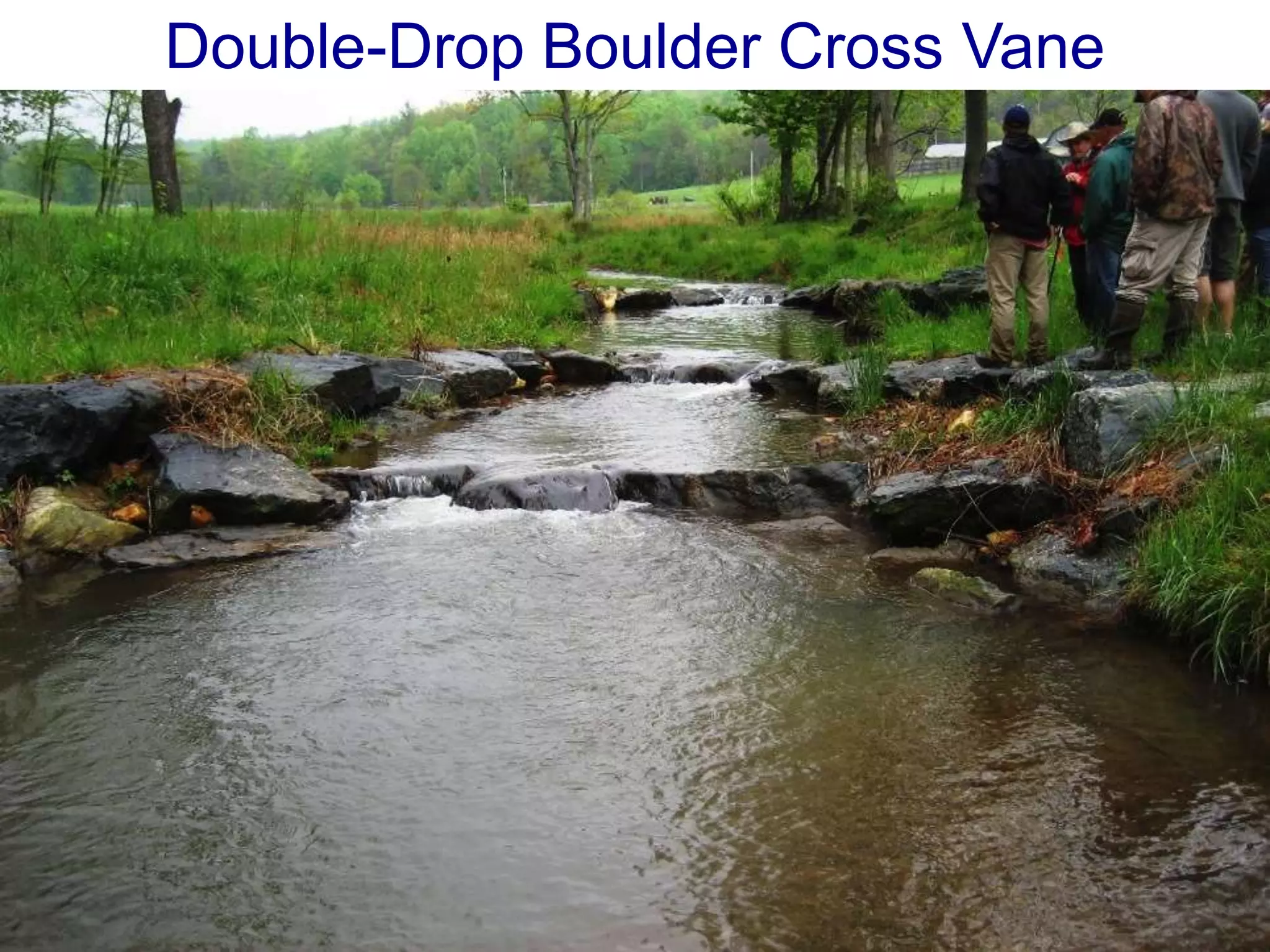 Double-Drop Boulder Cross Vane
 