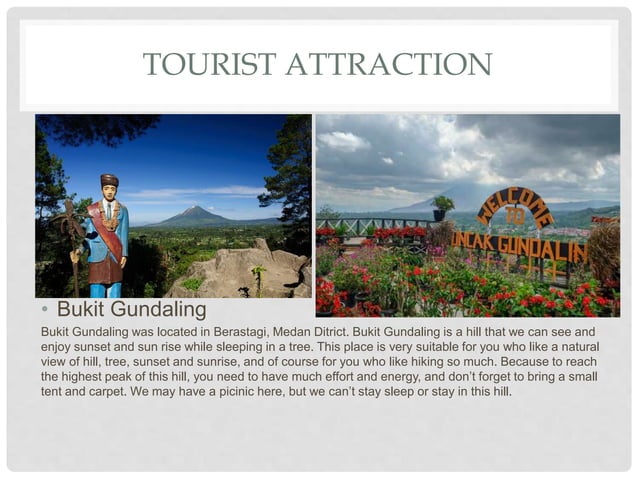 Medan Tourist Attraction and Historical Place | PPTX | Parks | Attractions