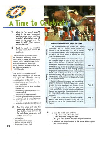 Reading and Writing Student's book 3 edition