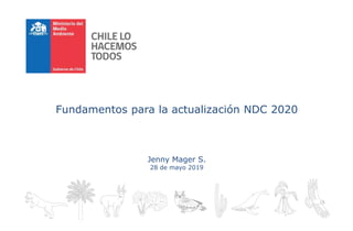 Fundamentos para la actualización NDC 2020
Jenny Mager S.
28 de mayo 2019
 