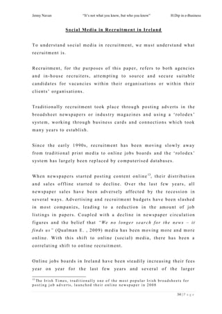 Social Media And Recruitment It S Not What You Know But Who You Kno