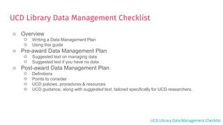 DMP online at UCD - Jenny O’Neill, (University College Dublin) | PPTX