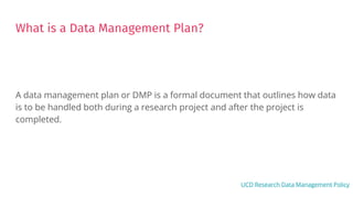 DMP online at UCD - Jenny O’Neill, (University College Dublin) | PPTX