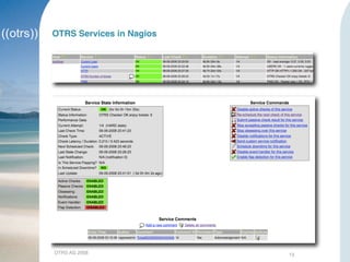 OTRS AG 2008 13
OTRS Services in Nagios
 