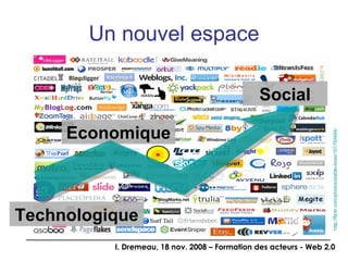 Un nouvel espace Economique http://flickr.com/photos/stabilo-boss/101793494/ Technologique Social 