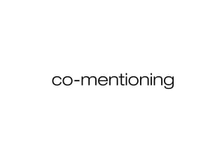 co-mentioning