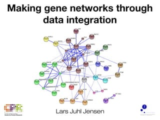 Making gene networks through
data integration
Lars Juhl Jensen
 