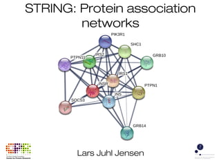 STRING: Protein association
networks
Lars Juhl Jensen
 