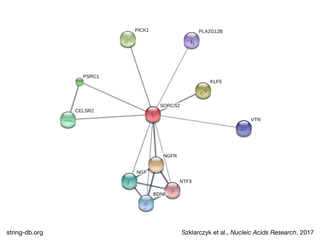 string-db.org Szklarczyk et al., Nucleic Acids Research, 2017
 