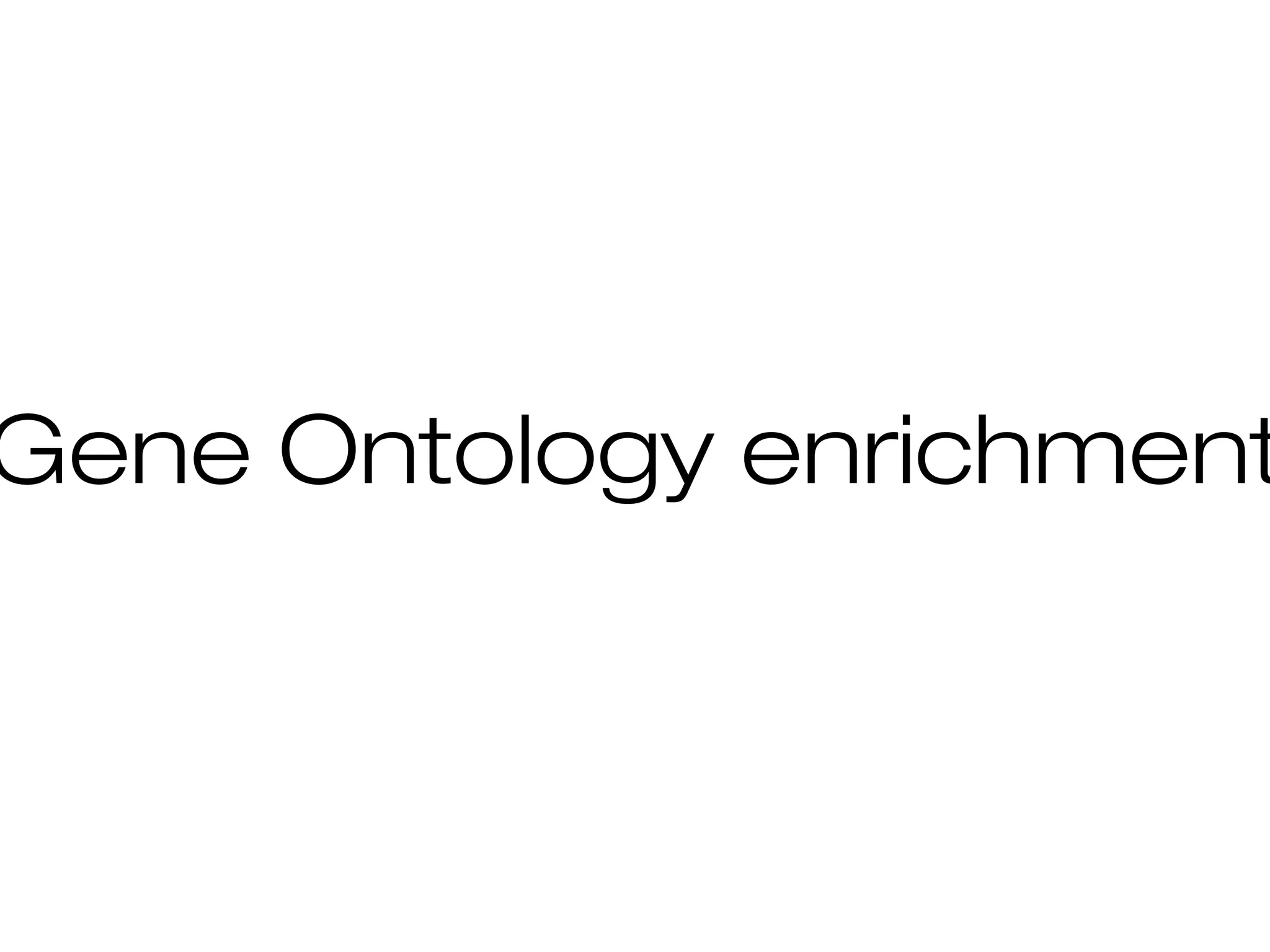 Gene Ontology enrichment