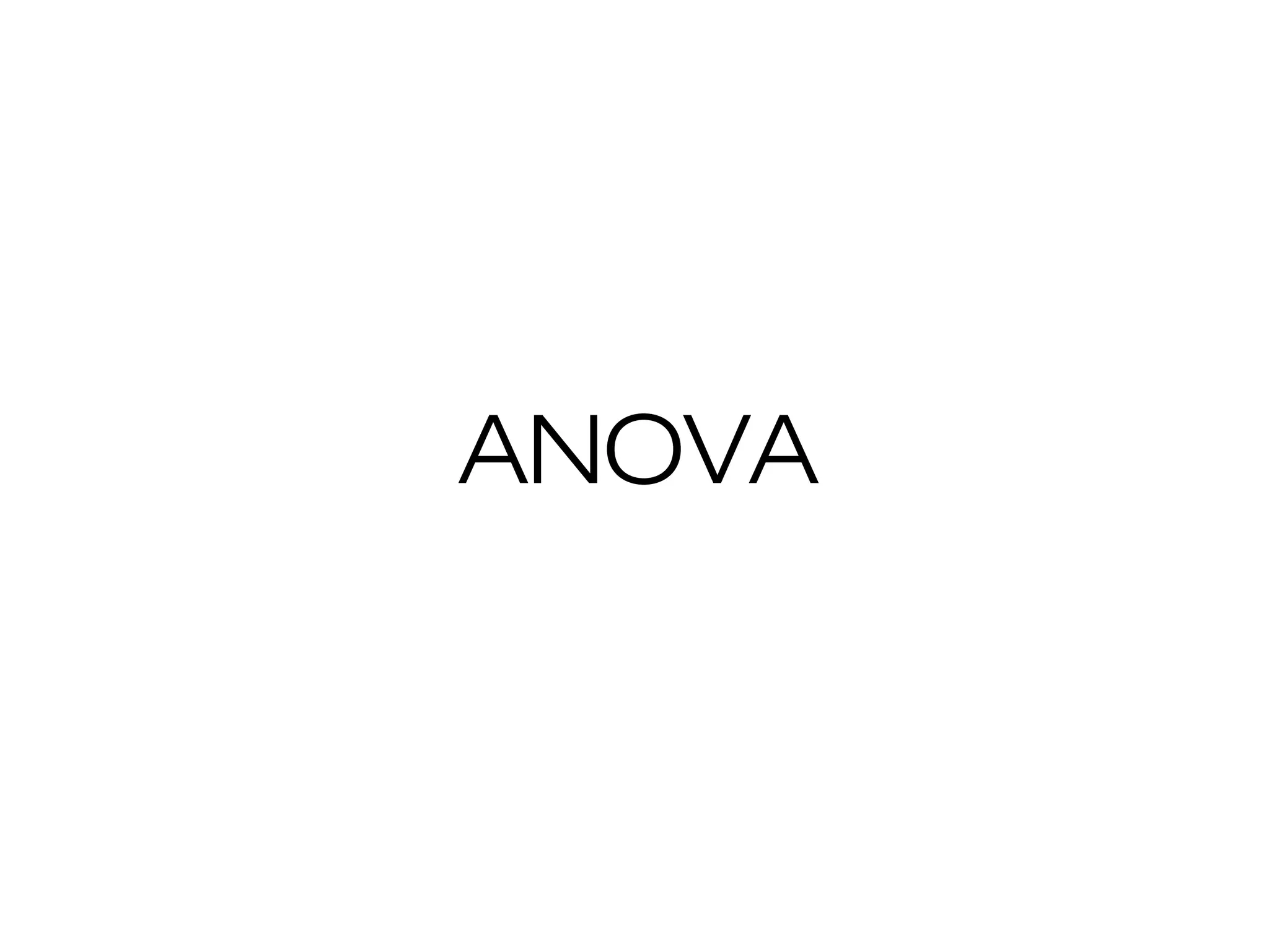 ANOVA