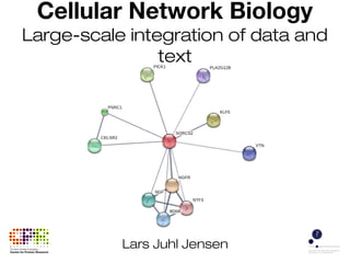 Lars Juhl Jensen
Cellular Network Biology
Large-scale integration of data and
text
 