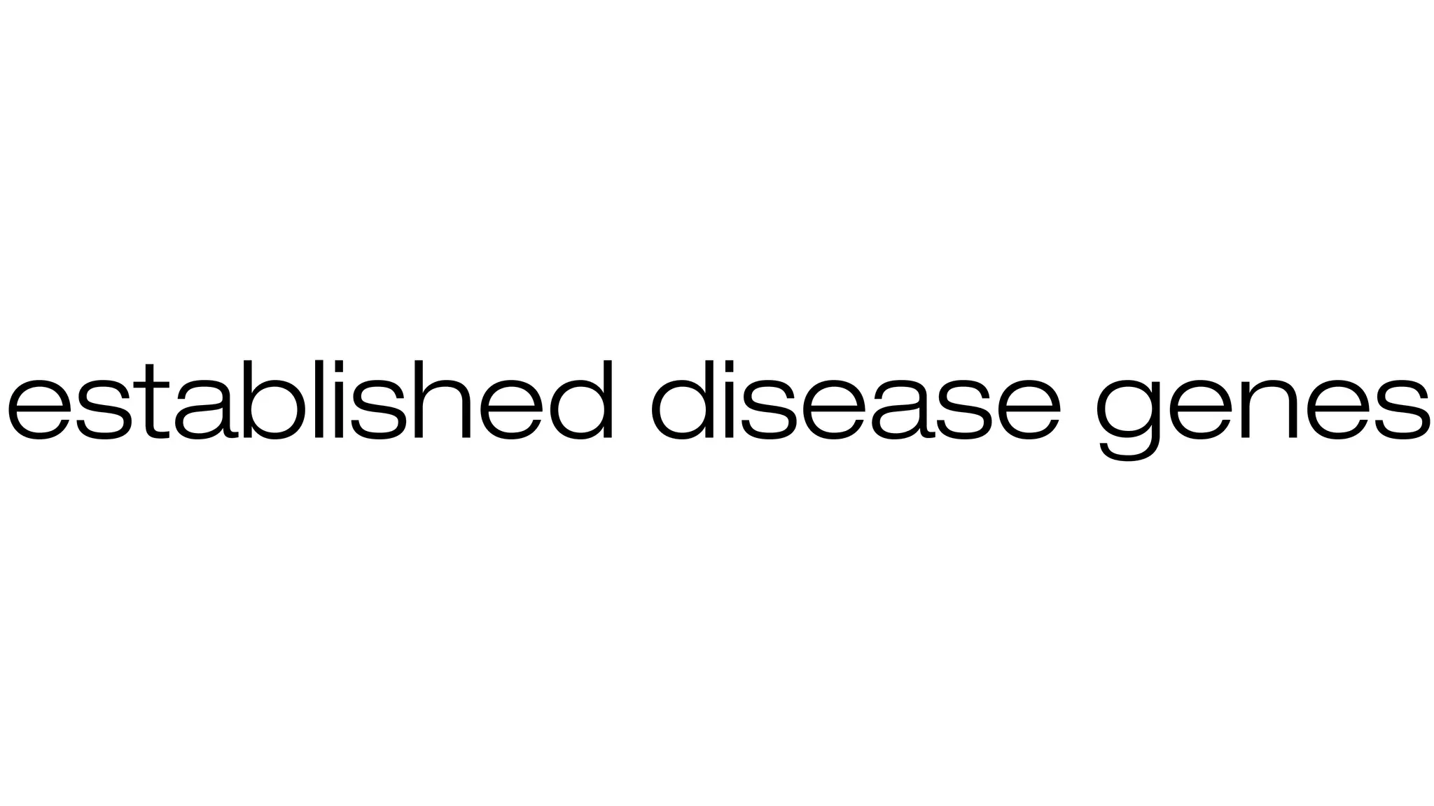 established disease genes
 