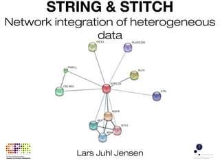 Lars Juhl Jensen
STRING & STITCH
Network integration of heterogeneous
data
 