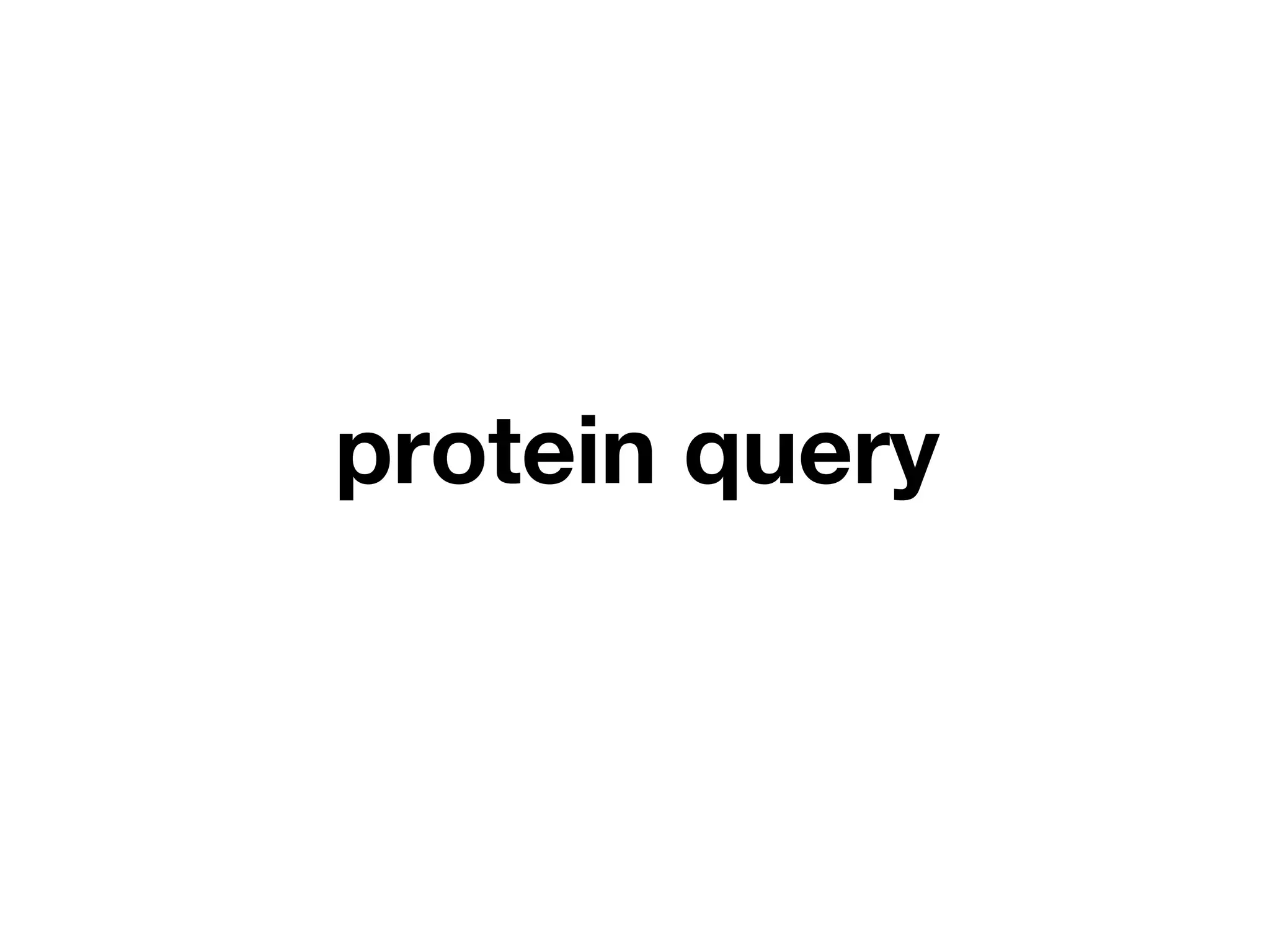 protein query