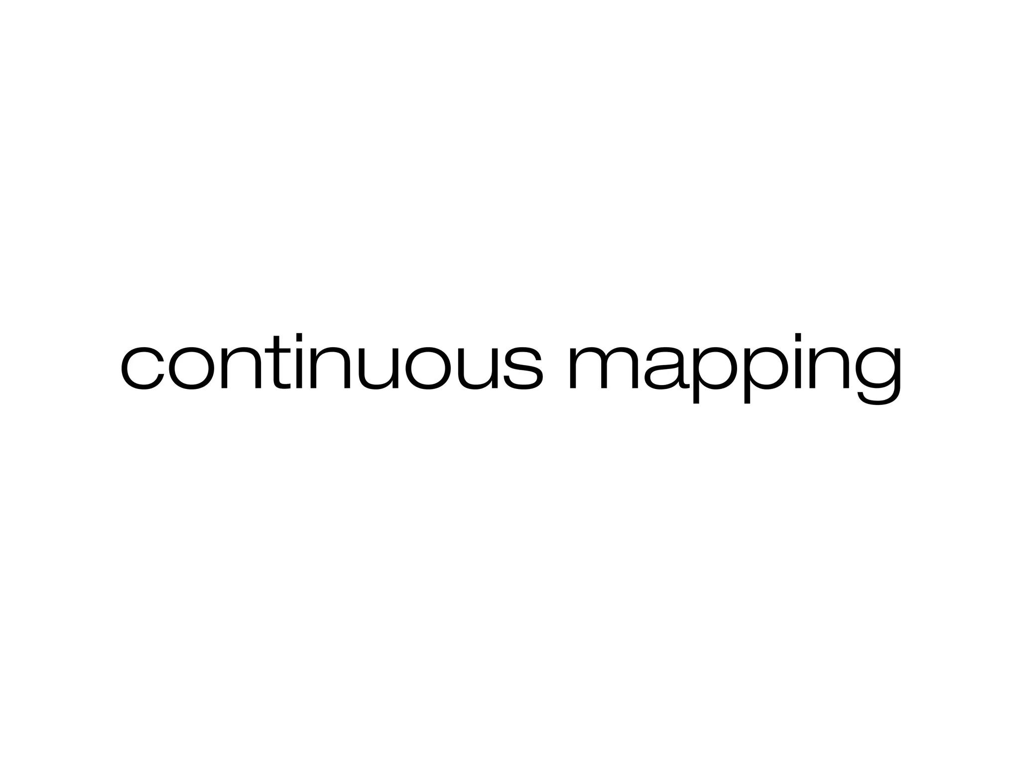 continuous mapping