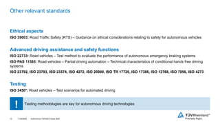 UPCOMING REGULATIONS AND SAFETY STANDARDS FOR AUTONOMOUS VEHICLES | PDF