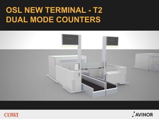 OSL NEW TERMINAL - T2
DUAL MODE COUNTERS
 