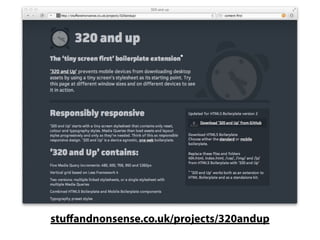 stuﬀandnonsense.co.uk/projects/320andup
 