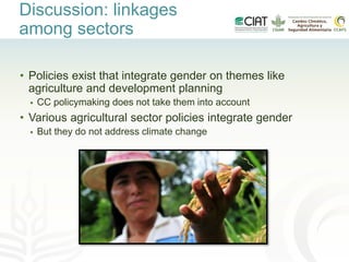 Gender-inclusive climate change policies in Latin America
