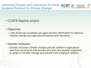 Gender-inclusive climate change policies in Latin America