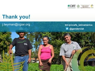 Gender-inclusive climate change policies in Latin America