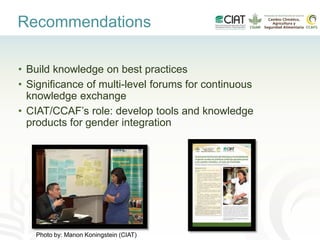 Gender-inclusive climate change policies in Latin America