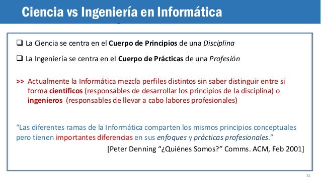 La Ingenieria Informatica No Es Una Ciencia Reflexiones Sobre La E