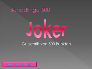 Gutschrift von 500 Punkten
 