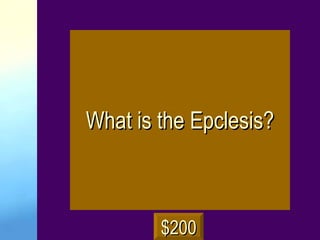 What is the Epclesis? $200 
