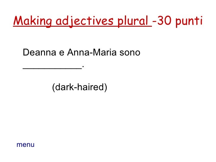 Jeopardy Adjectives