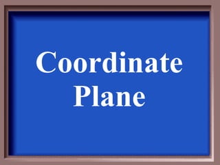 Coordinate Plane 