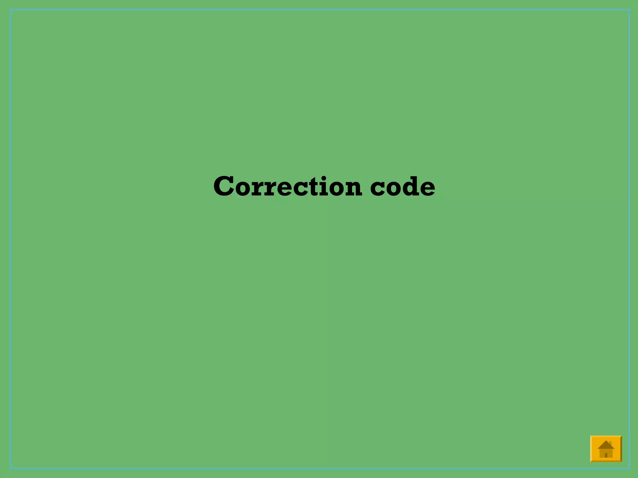 Correction code
 