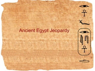 Ancient Egypt Jeopardy 