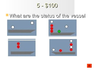 5 - $1005 - $100
 What are the status of the vesselWhat are the status of the vessel?
 