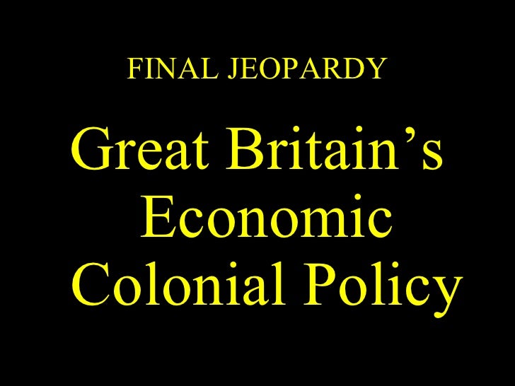 AP United States History Jeopardy unit one