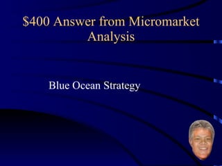 $400 Answer from Micromarket Analysis Blue Ocean Strategy 