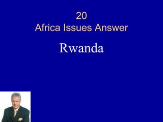 20
Africa Issues Answer

     Rwanda
 