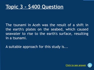 Jeopardy Game - Geography. Secondary Level | PPTX